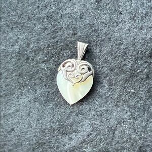 Elegant Silver Heart Pendant